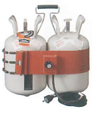 インサルパック２液タイプ２液ボンベヒーター　使用例